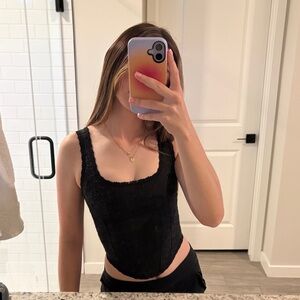Victoria's Secret Black Lace Tank Top